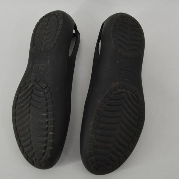 Crocs Womens Sz 8 Alice Work Flats Classic Comfort Black - Picture 8 of 14